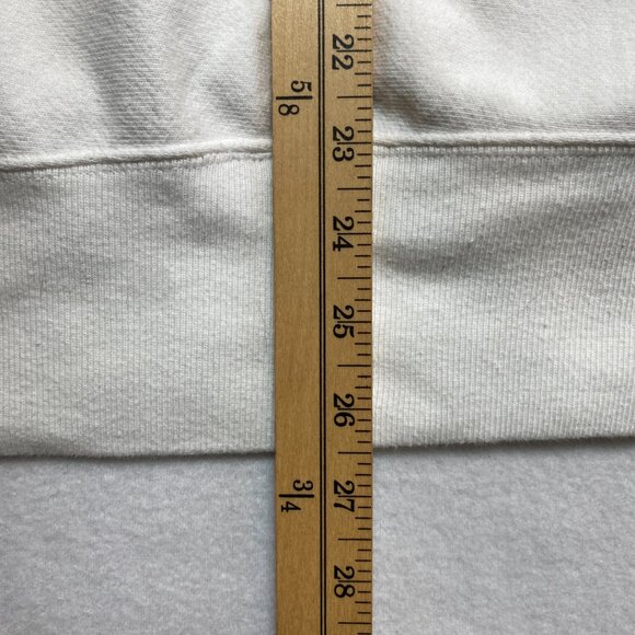 Champion Reverse Weave Crewneck Sweatshirt Men's L White Big Letters on Back - Picture 15 of 16